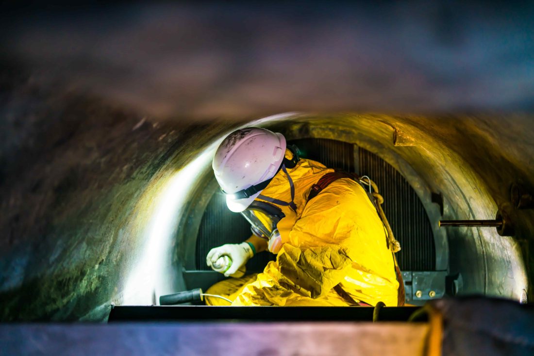 Confined Space Personnel with Tools